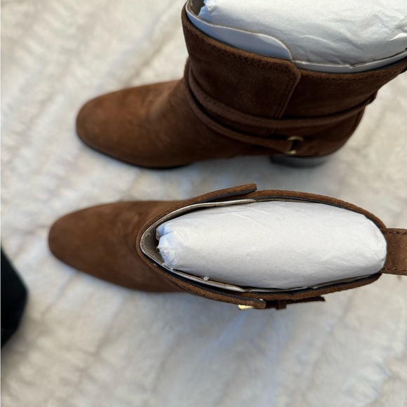 Rag & Bone Boots Hazel Brown Suede Booties New Without Box Size 7.5 and 8 Women - Picture 9 of 14
